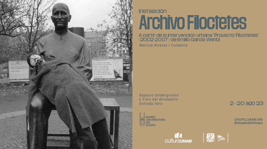 museodelchopo's tweet photo. Instalación

Archivo Filoctetes

Próxima a las prácticas del Situacionismo, Proyecto Filoctetes fue una irrupción estética en la que lo artístico se mimetizó con la realidad para tomar de sorpresa aquello que estaba siendo intervenido: el espacio público.

Del 2 al 20 de agosto. https://t.co/LJnUnUirv9