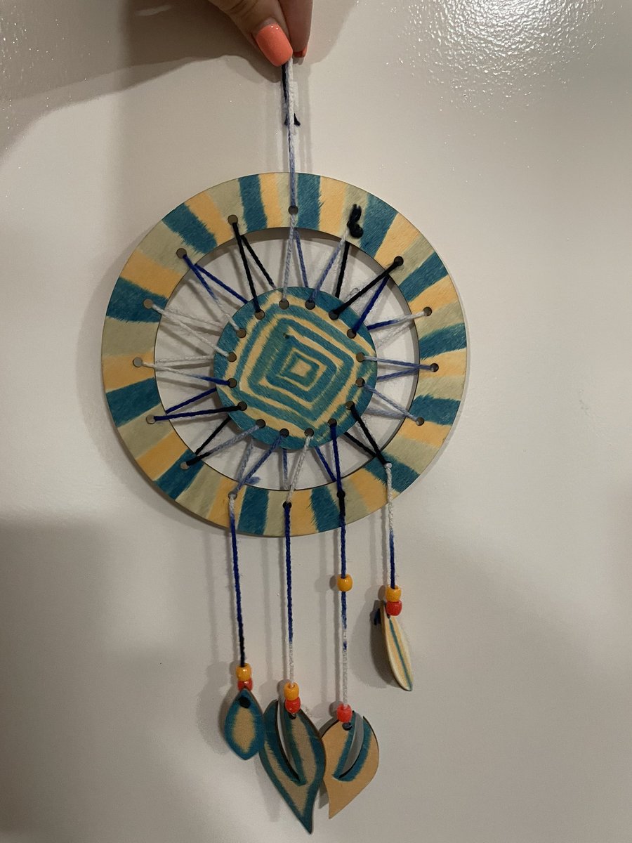 MeyrickStreet's tweet photo. Day 2 #hafsummer2023 ! We made dream catchers! They were tricky to make but we got there in the end and created some fabulous #dreamcatchers 😍 https://t.co/Euc8UTRLwD
