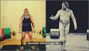 Heindsight's tweet image. Even at age 69, Valentin Dikul was still lifting weights and juggling heavy spherical balls to delight audiences. Once regionally famous; he is now well known around the world for his feats and showmanship. 💪🏋️‍♂️💪