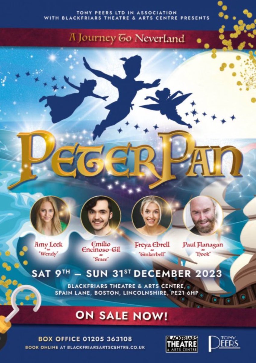 Tickets are now on sale for ‘Peter Pan’! 

Get booking now so you don’t miss out on this cracking show!✨❤️

ticketsource.co.uk/blackfriars/e-…