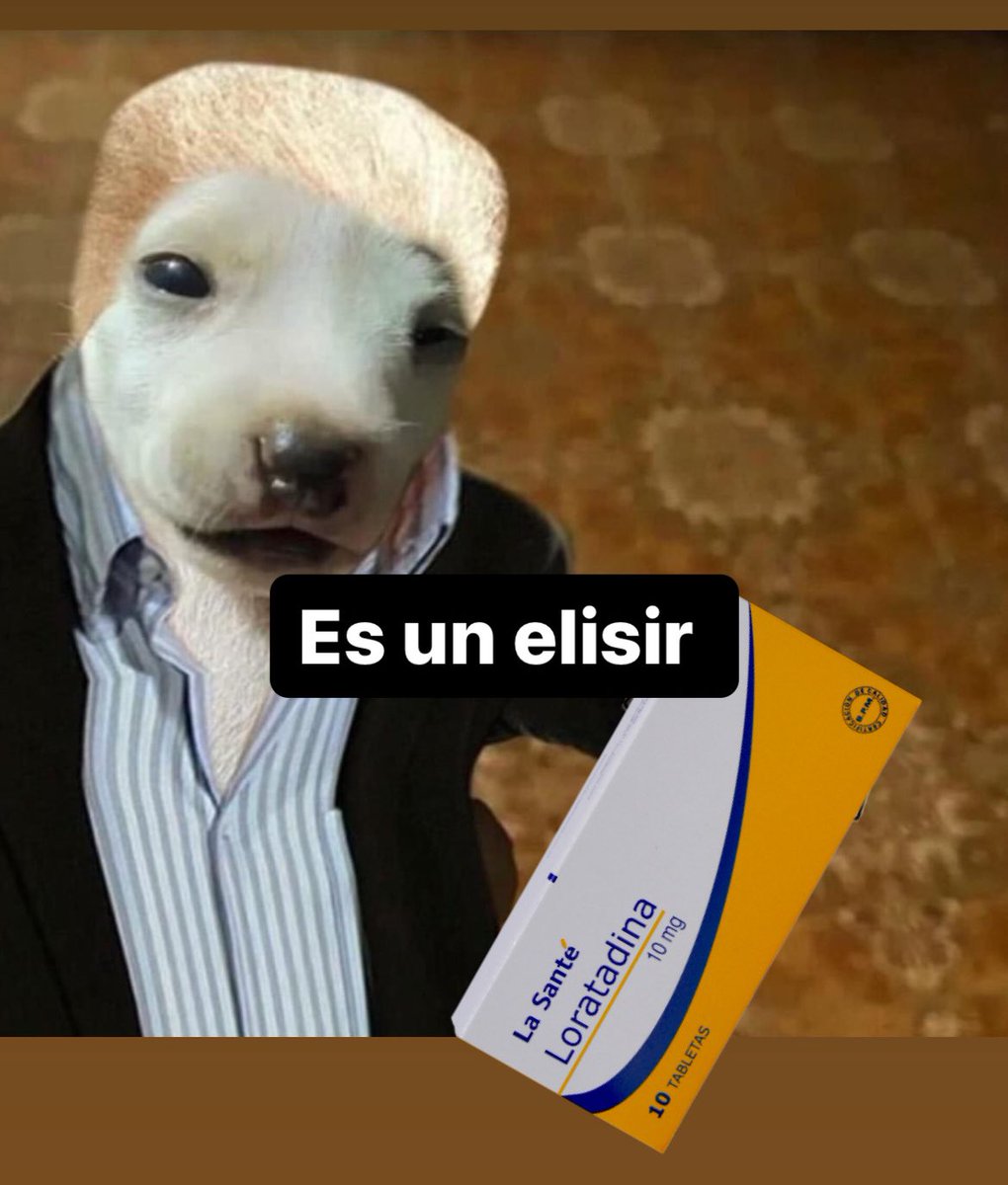 Yo cuando me tomo mi loratadina para mis alergias: