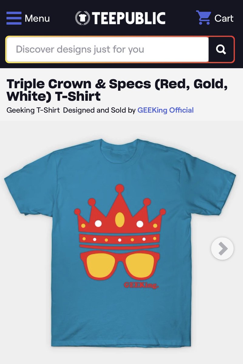 VantageInhouse's tweet image. Summer is HEATING UP!🔥

But you can stay cooler than most with some fresh, new gear from #GEEKing!! 

Check out our #TripleCrownAndSpecs collection today: teepublic.com/stores/geeking…