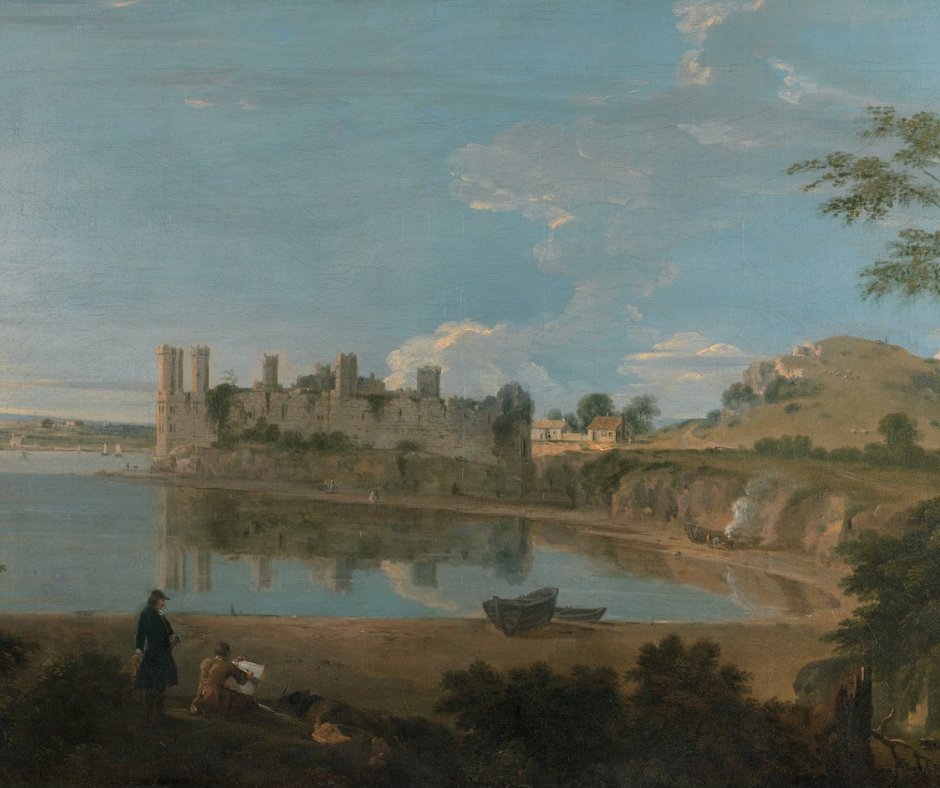 Richard Wilson, an influential Welsh landscape painter, who worked in Britain and Italy, was born #OnThisDay in 1714.

“Caernarfon Castle”
🎨 #RichardWilson\
📅 1745
🏛️ @YaleBritishArt