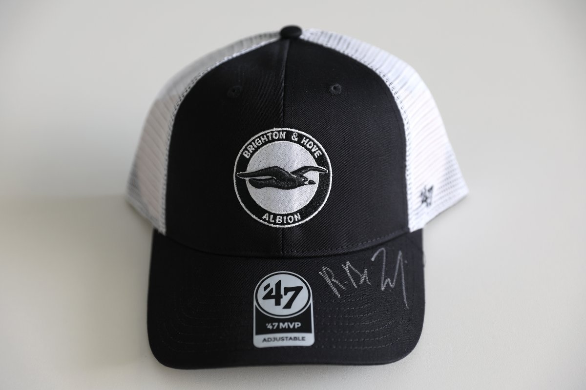 We're giving away a cap signed by Roberto De Zerbi! 🤩 We want to get the message out that we're now called the Brighton & Hove Albion Foundation - help us spread the word to win a cap signed by the boss himself. 🇮🇹 Share this post, comment and follow us to enter! #BHAFC 🔵⚪