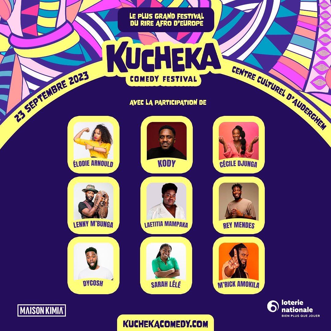 • ANNONCE FESTIVAL D’HUMOUR •

Le 𝗞𝘂𝗰𝗵𝗲𝗸𝗮 𝗖𝗼𝗺𝗲𝗱𝘆 𝗙𝗲𝘀𝘁𝗶𝘃𝗮𝗹 est de retour. 💜
Devant qui allez-vous rigoler cette édition ci ? 🤣

Nous vous donnons RDV le 𝘀𝗮𝗺𝗲𝗱𝗶 𝟮𝟯 𝘀𝗲𝗽𝘁𝗲𝗺𝗯𝗿𝗲 au Centre Culturel d’Auderghem. 📆

🎟️ Tickets dans la bio