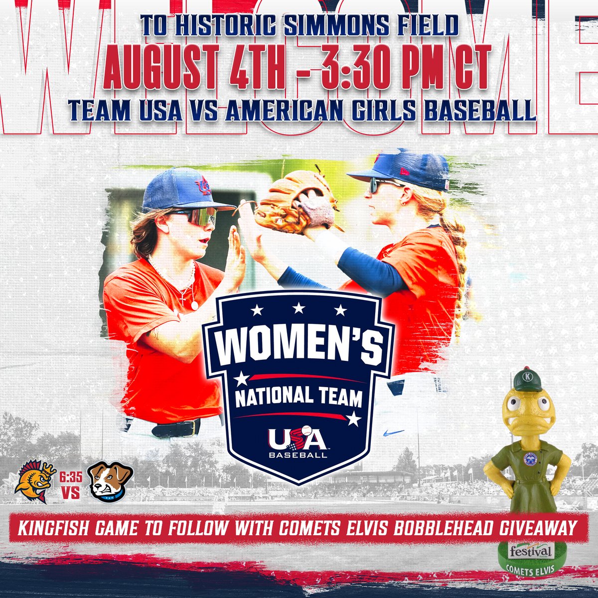 WBaseballTrail's tweet photo. We will be checking out the @USABaseballWNT at both of these events this week! Join us at these historic #AAGPBL ballparks to cheer on Team USA on their way to World Cup action in Thunder Bay! #BeyerStadium #SimmonsField #TeamUSA #ForGlory https://t.co/HGvmGvLJ5d