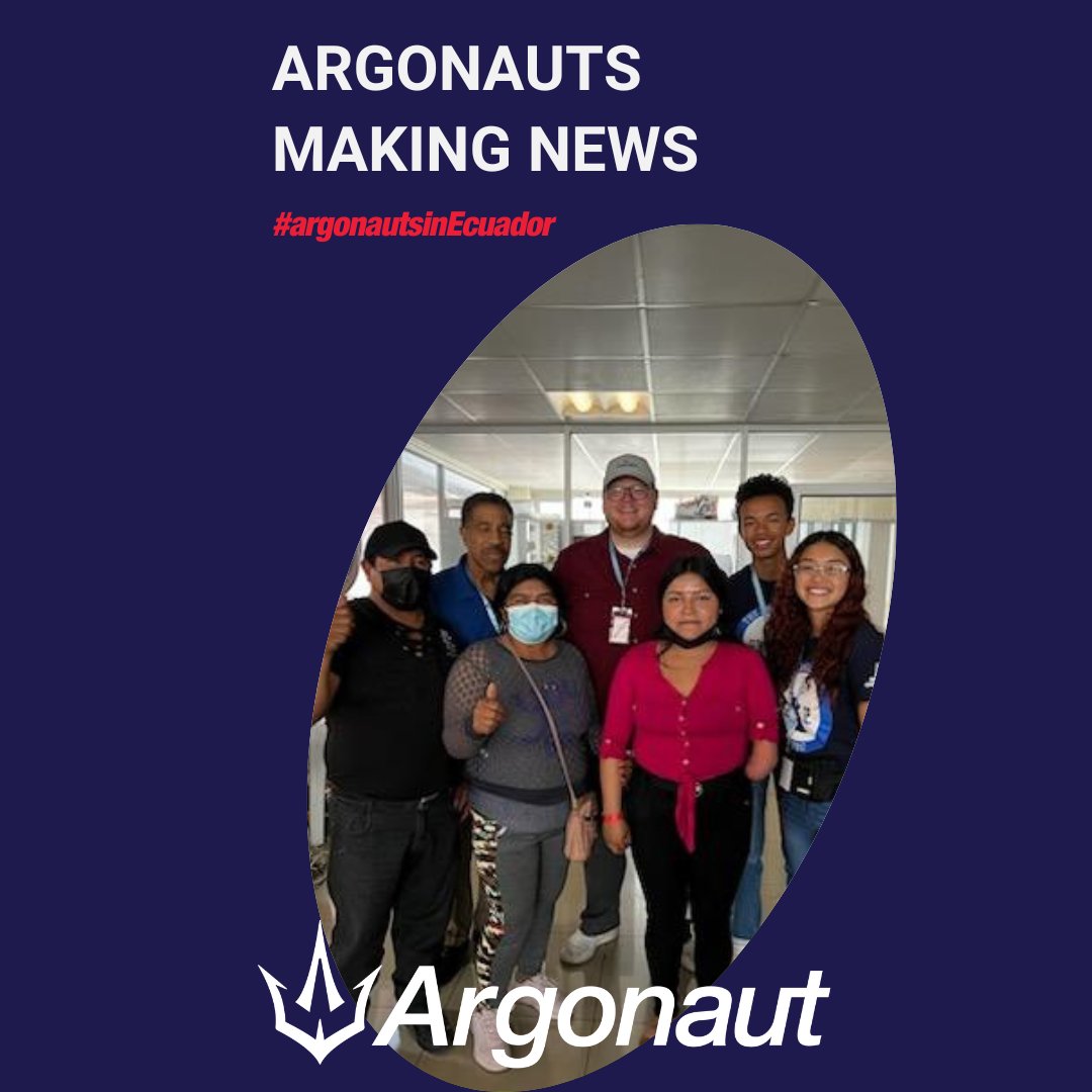 We are so proud of the @therealdavisam students traveling in Ecuador with leadership from Argonaut and @GLScienceCtr to deliver the prosthetic limbs they created. #Argonauts #Robotics #Cleveland #Ecuador
