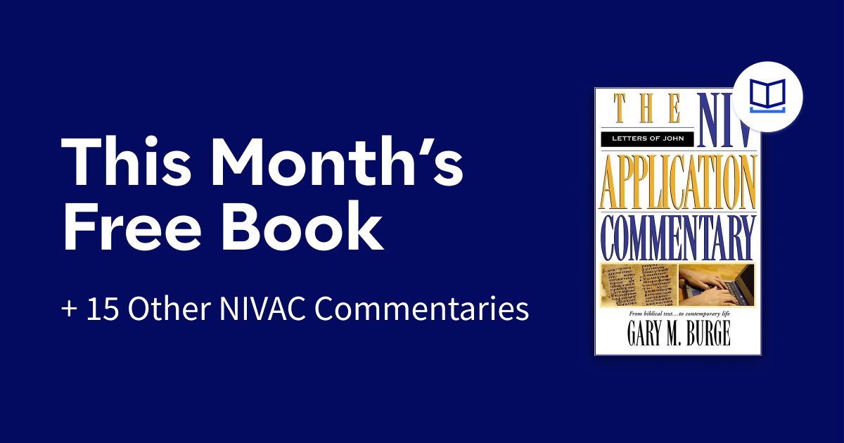 Logos's tweet photo. This month’s FREE book is a must-have resource if you’re just starting with Bible study and Logos. Download the Letters of John (NIVAC) now. And don’t forget to save on 15 other NIVAC commentaries through August 31, starting at $0.99!

Get Your Book: https://t.co/Y5Lw9Sn41k https://t.co/3i2Fbw6fwR