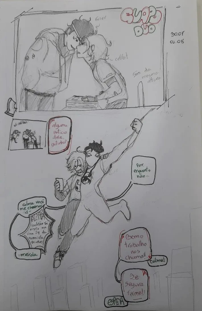 phyrioz's tweet photo. Se eu fizesse uma comic dessa(digital), vocês acompanhariam...?
#guapoduo au onde qroier é um miranha e o qcellbit é tipo um ajudante dele - inspirado em gumas fanfic que li keke https://t.co/ZkU5y3CqEI