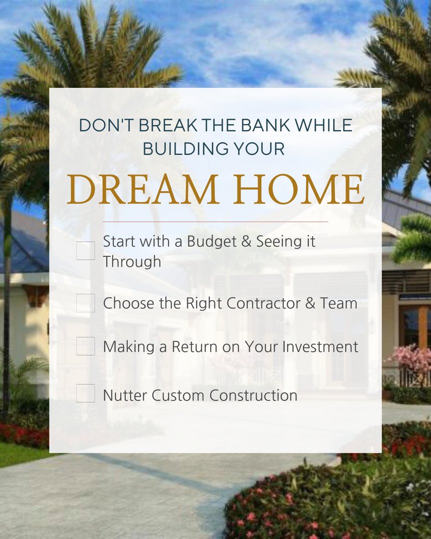Building your dream home? 💭💡 Avoid breaking the bank with these four helpful tips! 🏠

Whether you're starting from scratch or remodeling, cost can be a common challenge. 

#dreamhome #budgetfriendly #homebuildingtips
