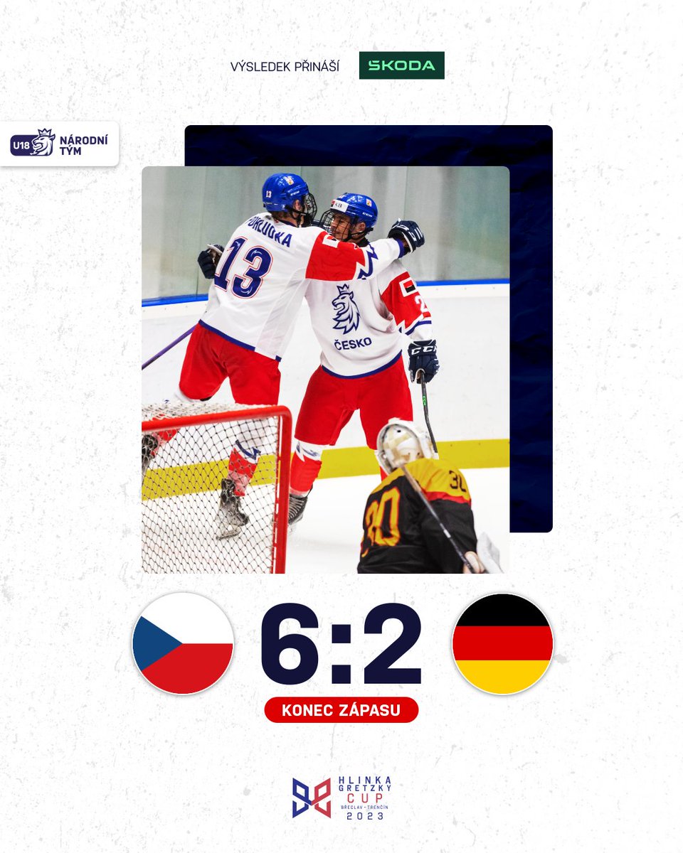 Rozhodčí píská konec a my můžeme slavit 😍 Porážíme i Německo a míříme na první místo! 👏

#HlinkaGretzkyCup | <a href="/HlinkaMemorial/">Hlinka Gretzky Cup</a>