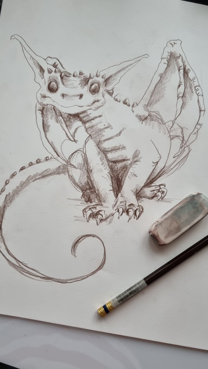 Addiedoesart's tweet photo. Can confirm this cat is actually a dragon... drawings don't lie. 

#Smaugust #CatsOnTwitter #Dragon https://t.co/CAYHxzcPub