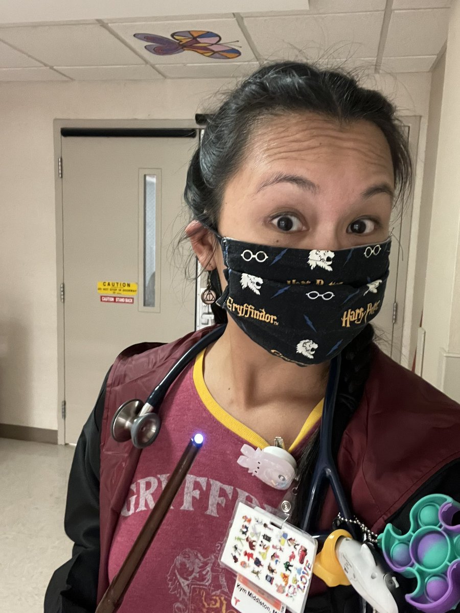 kym_md's tweet photo. When you work the two nights flanking #HarryPotterDay, you get TWO shifts to dress up and do HP #nightshiftdoodles! #pedsdoc #iloveHP https://t.co/NHzBHdpB3p