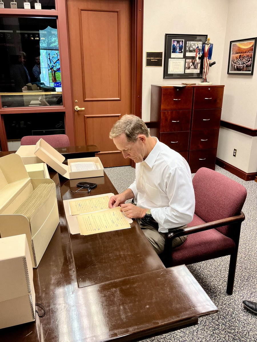 SenTedBuddNC's tweet photo. It was a true pleasure to visit the @HelmsCenter today.

They do a wonderful job promoting the legacy of one of North Carolina’s most legendary leaders. https://t.co/GAu3QA9MJD