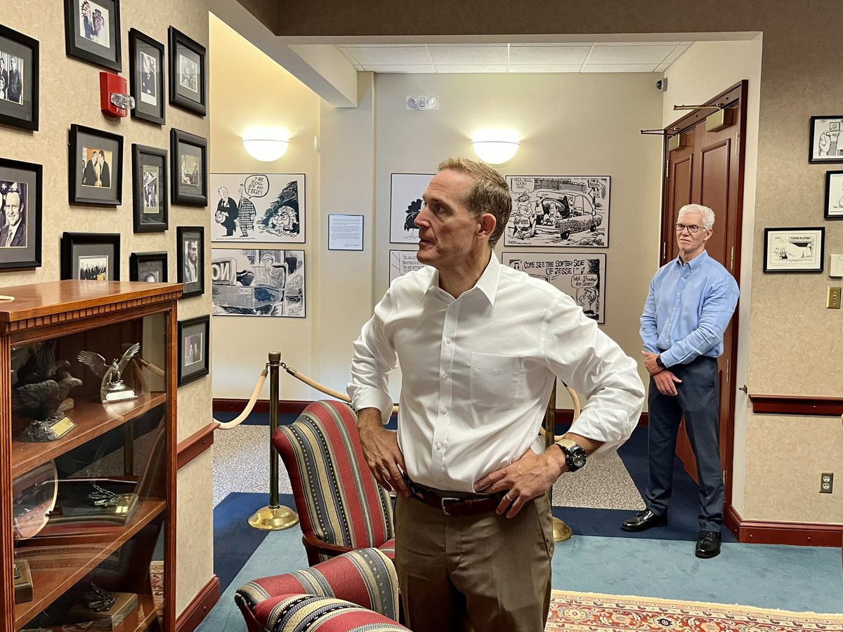 SenTedBuddNC's tweet photo. It was a true pleasure to visit the @HelmsCenter today.

They do a wonderful job promoting the legacy of one of North Carolina’s most legendary leaders. https://t.co/GAu3QA9MJD