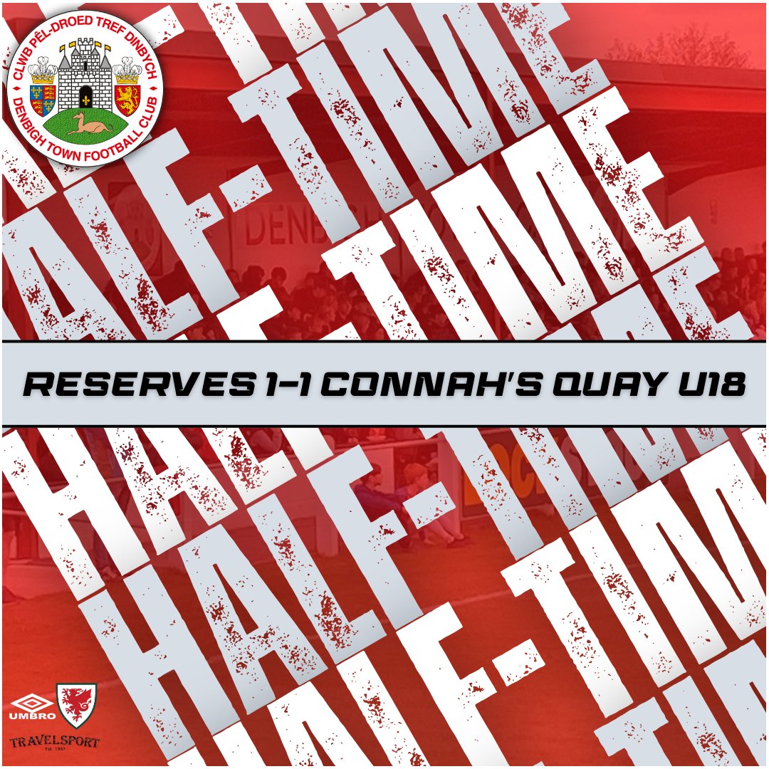 DenbighTownFC's tweet photo. We've arrived at the break this evening at Central Park ⏸ 

Olly Hansen's unbelievable strike on the stroke of half-time levels for Denbigh after Nomads took the lead in the opening two minutes.

⚽️ @HansenOlly 

#DTFC https://t.co/mDkXAMoEwF