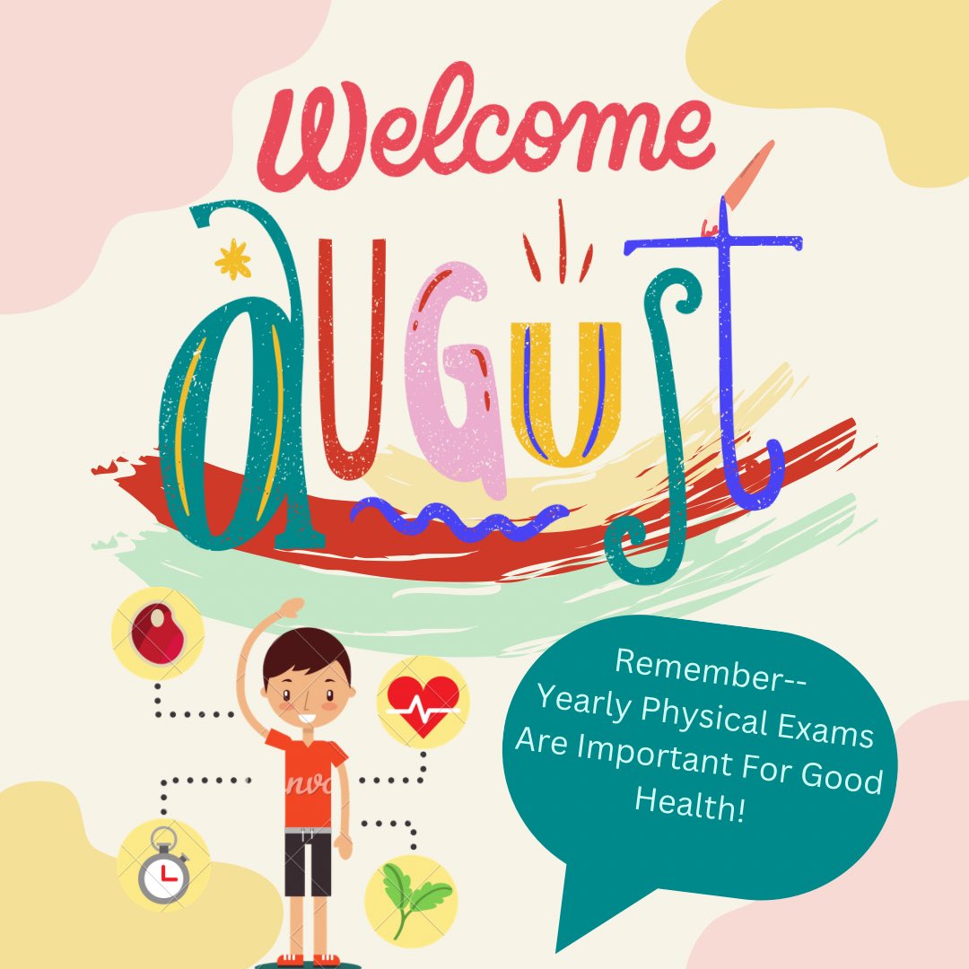 LPSHealthy's tweet photo. The beginning of the school year is almost here! 
Kindergarten &amp; 7th Graders are asked to complete a physical exam and turn in paperwork to the health office or upload on ParentVUE. 
If you have questions, please reach out to your school nurse! https://t.co/PNHxWzdBos