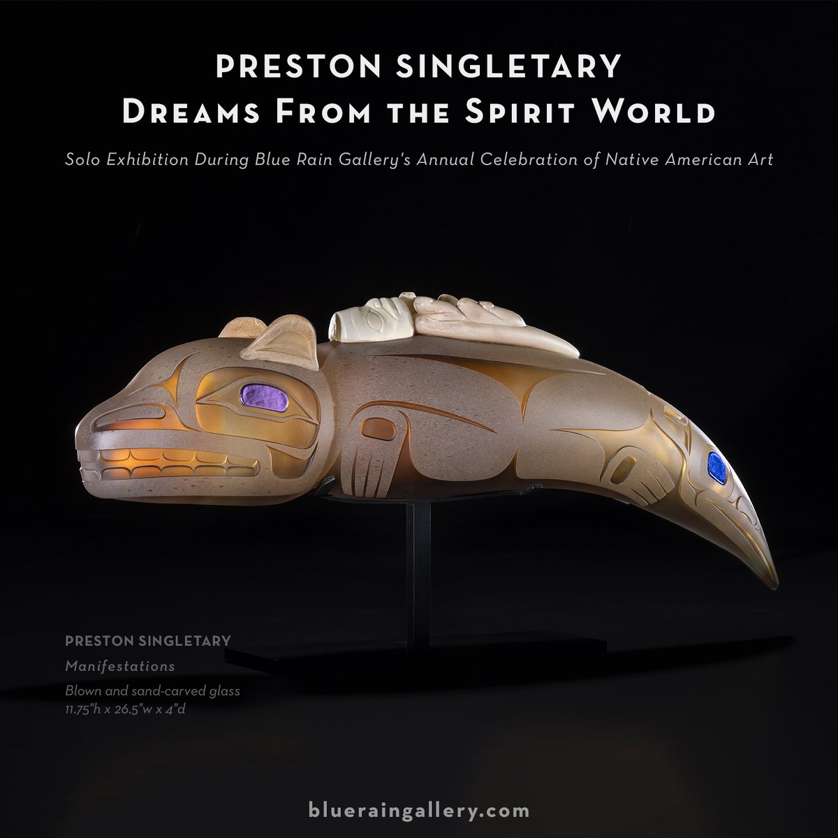 blueraingallery's tweet photo. Coming soon…

#PRESTONSINGLETARY
Dreams From the Spirit World: Solo Exhibition During Blue Rain Gallery's Annual Celebration of #NativeAmericanArt

August 18 – September 2, 2023 — @blueraingallery Santa Fe

Artist Reception: Friday, August 18th from 5 - 8pm https://t.co/V2PFDJ8xqZ