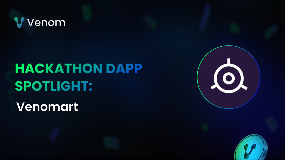 [1/7] Venom Hackathon DApp Spotlight: Venomart Let's put a spotlight on @venomart23 - an NFT marketplace project that earned an honorary mention in our recent hackathon. Developed on the Venom blockchain, it aims to lead the NFT marketplace with advanced features.