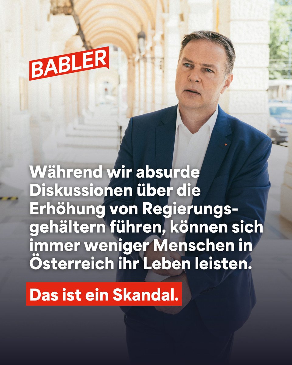 AndiBabler's tweet photo. Dass die Regierung, der wir die größte Inflation in Westeuropa verdanken, meine Forderung aufgreift und ihre eigenen Gehälter doch nicht noch weiter in die Höhe treibt, ist nichts, wofür sie sich feiern sollte. Es ist ein Mindestmaß an Respekt, der den Menschen in Ö. zusteht. 1/4 https://t.co/xGskd3AeXh