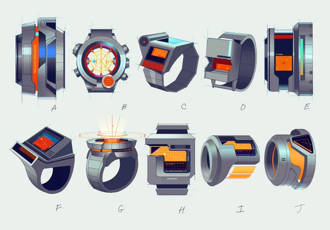 Gadget and prop concepts I did for #AcrossTheSpiderverse 