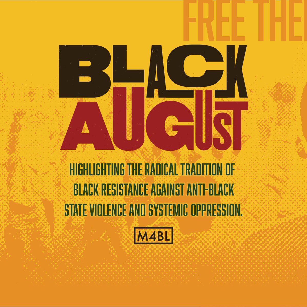 Mvmnt4BlkLives's tweet photo. Each August, we take time to shine a light on the political prisoners who have been targeted by the state for their work in furthering our movement for Black liberation. It’s a heavy topic as we reflect on the pain, trauma, and loss inflicted on our people. (1/5) https://t.co/OJlcA4m157