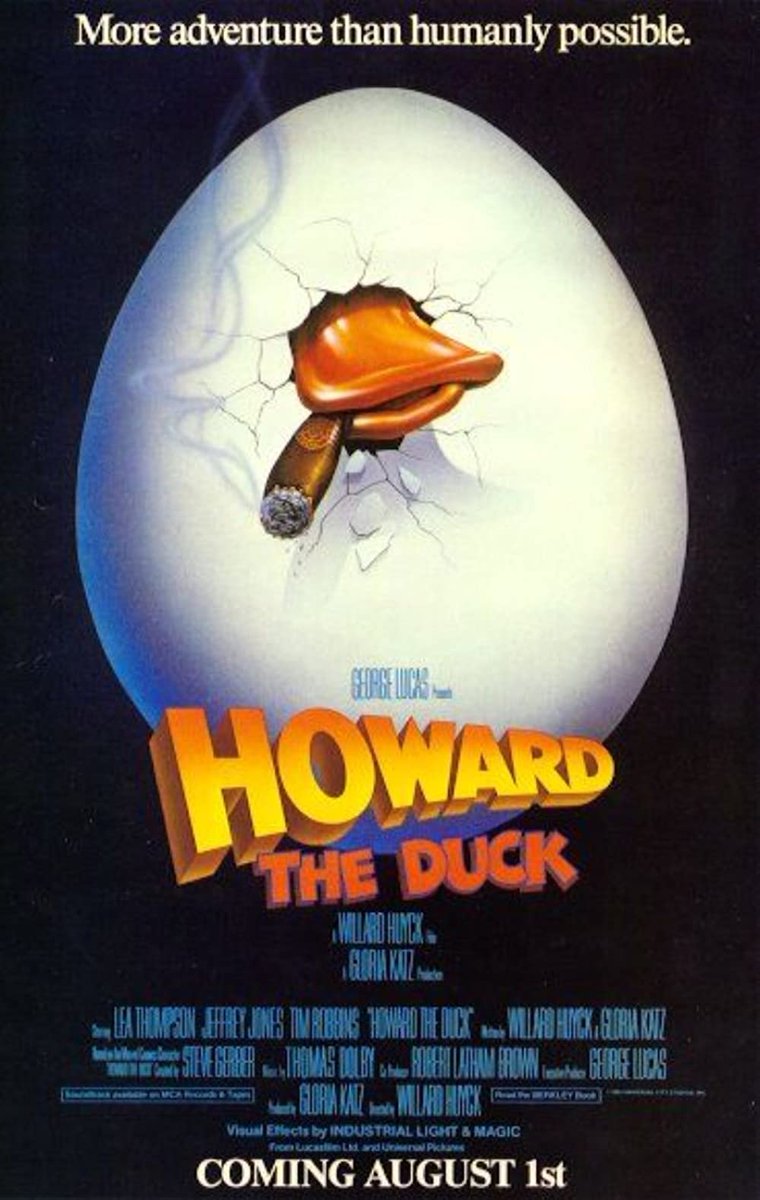 podcastAll80s's tweet photo. These 4 movies were release on this day in 1986. How would you rank or rate them (1-5 stars)? #80sMovies #Fridaythe13thPart6JasonLives #HowardtheDuck #NothinginCommon #FlightoftheNavigator https://t.co/aZQuET50xo