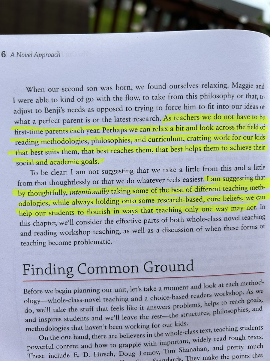 alyssaclaufmann's tweet photo. I’ve always enjoyed implementing a blend of whole-class novel units & lit circles/reading workshops in my classroom; “A Novel Approach” by Kate Roberts has given me so many new ideas for how I can improve these units & continue to personalize them for each learner. #bsdcatslearn https://t.co/TnNcysVyQH