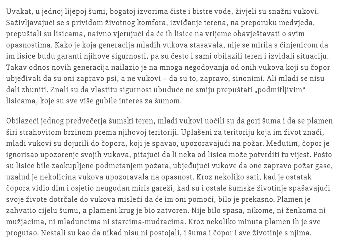 ZahirNT2's tweet photo. Evo vam jedna vrlo poučna priča koju smo čuli od jednog dječaka u našem prvom razredu https://t.co/G245BOZYTA