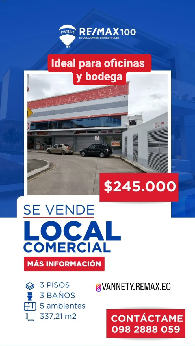 Vannetty's tweet photo. LOCAL COMERCIAL + OFICINA + BODEGA.

📍 Centro Comercial AUTOMOTRIZ /MACHALA 

$245.000 https://t.co/1ETkILHSZj