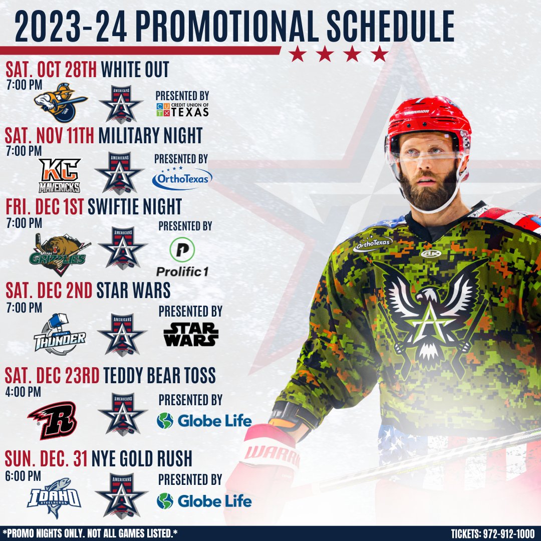 AllenAmericans's tweet photo. SINGLE GAME TICKETS ON SALE NOW!
👉 https://t.co/RP2LFnEyeT
#RedKingdom🇺🇸   #ALN15 https://t.co/ZpkR97MDzr