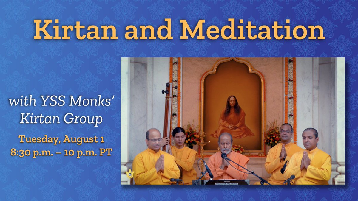 srfyogananda's tweet photo. Experience the joy and peace of the Divine through meditation and devotional chanting led by YSS monks at the Paramahansa Yogananda Smriti Mandir, in Ranchi, India. All are welcome at the SRF World Convocation! https://t.co/69cWWwauR2
#SRFConvocation #Yogananda https://t.co/28MHXqmFYJ