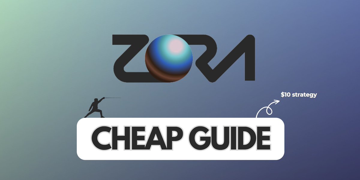 Rekt Fencer (@rektfencer) on Twitter photo Did you miss out on a $10,000 airdrop from Blur?
Don't worry, here's your chance to make it right!
Introducing the next big NFT gem project: Zora Network.
Learn how to earn a massive $ZORA airdrop in this thread 👇 Did you miss out on a $10,000 airdrop from Blur?
Don't worry, here's your chance to make it right!
Introducing the next big NFT gem project: Zora Network.
Learn how to earn a massive $ZORA airdrop in this thread 👇