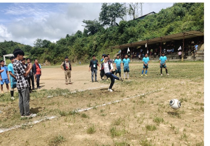 NMongku's tweet photo. Kick off 5th AOSU ⚽ tournaments at Lazu.Lazu is a picturesque village Bordering Mayanmar (Burma)and one of the remotes Vill of Tirap Dist and Ollo Community spread across the Border area of India n Mayanmar @PemaKhanduBJP @NatungMama @OfGoap @SportsDept_GoAP @MyGovArunachal https://t.co/mATaSdjeV5
