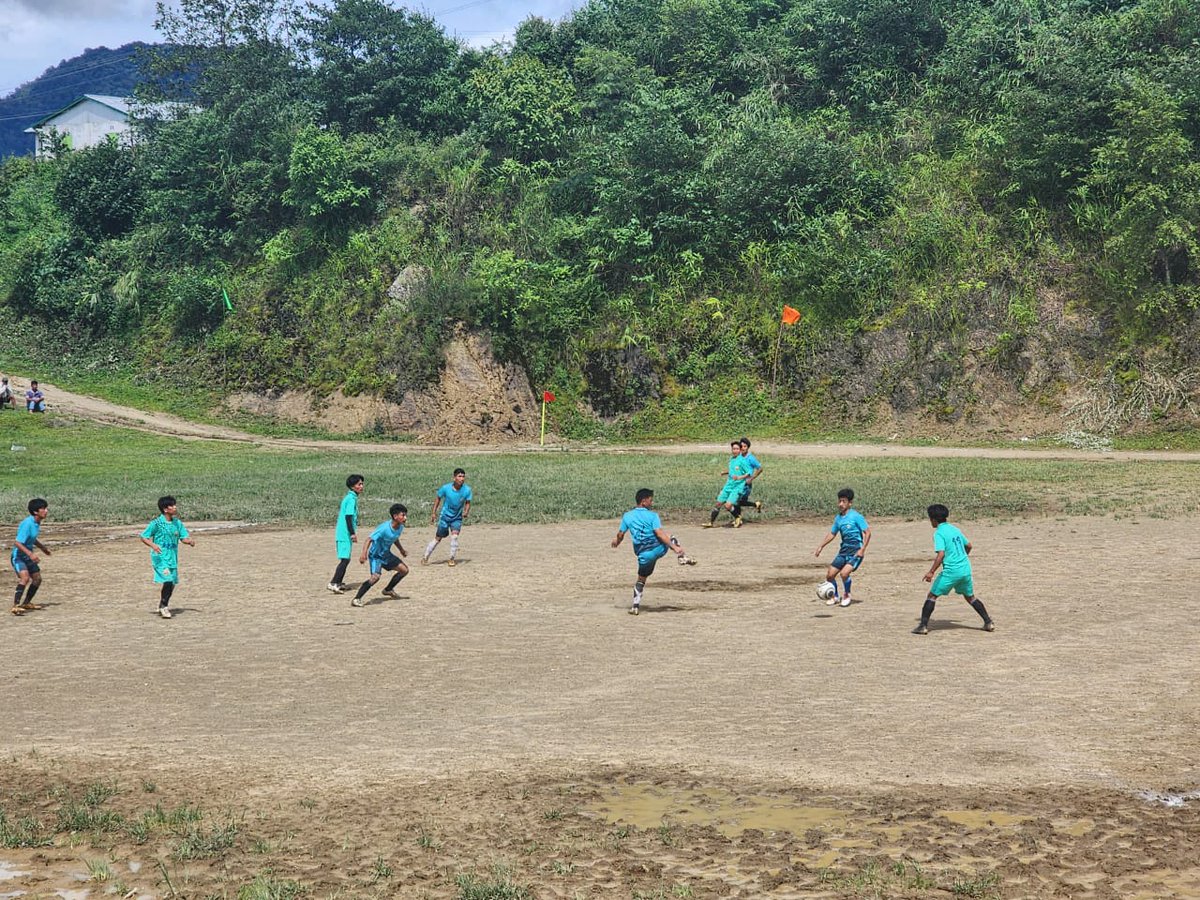 NMongku's tweet photo. Kick off 5th AOSU ⚽ tournaments at Lazu.Lazu is a picturesque village Bordering Mayanmar (Burma)and one of the remotes Vill of Tirap Dist and Ollo Community spread across the Border area of India n Mayanmar @PemaKhanduBJP @NatungMama @OfGoap @SportsDept_GoAP @MyGovArunachal https://t.co/mATaSdjeV5