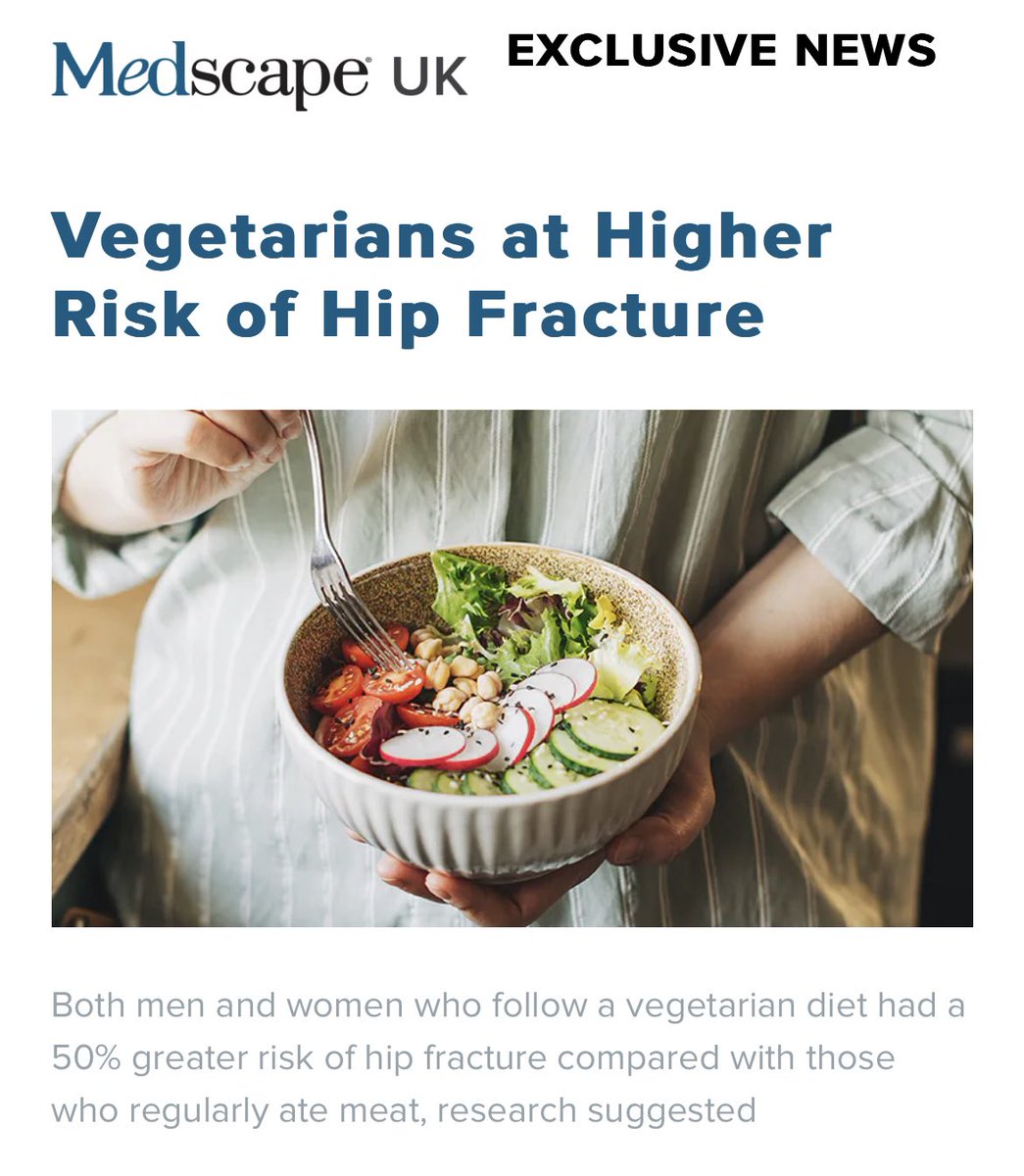 DrAseemMalhotra's tweet photo. BREAKING :

Eat meat to prevent hip fracture 

https://t.co/qcRwGc9Ob3 https://t.co/cMLZUPkWpa