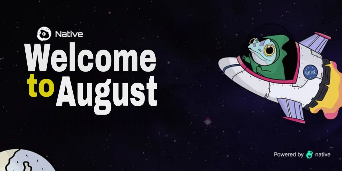 theeyungboss's tweet photo. Welcome to August Fam 😁💯
@native_fi @NativeX_fi
#Native #crypto #Defi #NativeFi https://t.co/xHZL8ZLWaQ