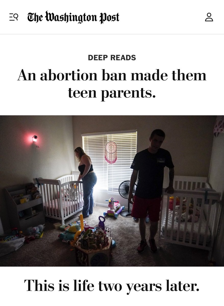 This headline presents abortion as the first line of defense against teen pregnancy and child poverty. Opposing an abortion ban is one thing. Absolving individuals, families, communities, states, and federal government of due responsibility is something different.