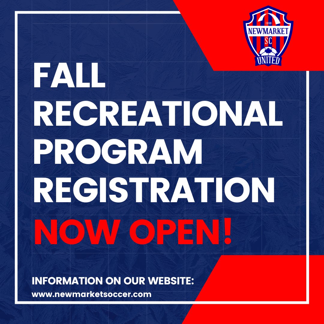 Summer is ending too soon as usual🥲 but that means that the fall season registration is now OPEN!🤝 Spots fill up fast so don’t hesitate to register or contact us with any questions of concerns! NEWMARKETSOCCER.com