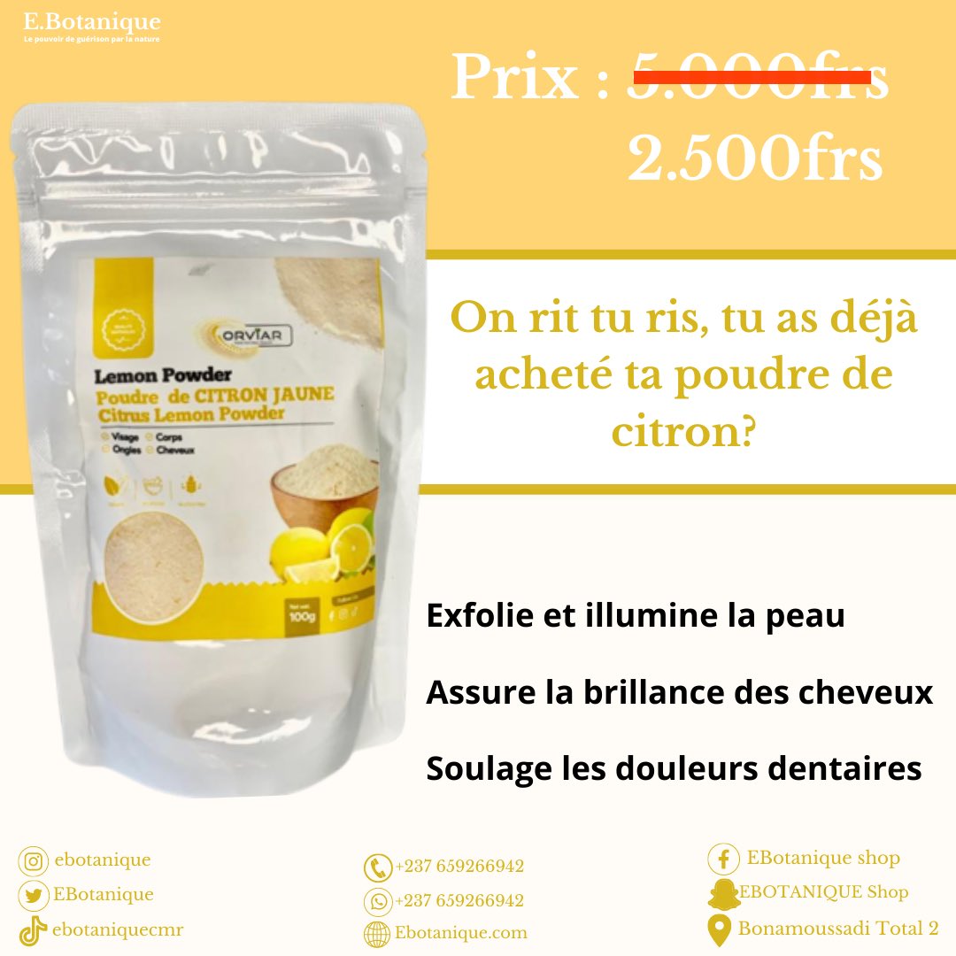 EBotanique's tweet photo. elle coûte seulement 2.500frs👌🏾💚

#𝑨𝒅𝒓𝒆𝒔𝒔𝒆𝒔
𝑳𝒂 𝒃𝒐𝒖𝒕𝒊𝒒𝒖𝒆 𝒆𝒔𝒕 𝒔𝒊𝒕𝒖𝒆́𝒆 𝒂̀ 𝑩𝒐𝒏𝒂𝒎𝒐𝒖𝒔𝒔𝒂𝒅𝒊 𝒂̀ 𝒄𝒐̂𝒕𝒆́ 𝒅𝒆 𝒍𝒂 𝒔𝒕𝒂𝒕𝒊𝒐𝒏 𝑻𝒐𝒕𝒂𝒍 2

𝑾𝒉𝑨𝒕𝒔𝑨𝒑𝒑 : https://t.co/Dt99gGaYW1
📲 +237 659266942

Site Web : https://t.co/iLHffh5Ct3 https://t.co/SOKjZYtGTW
