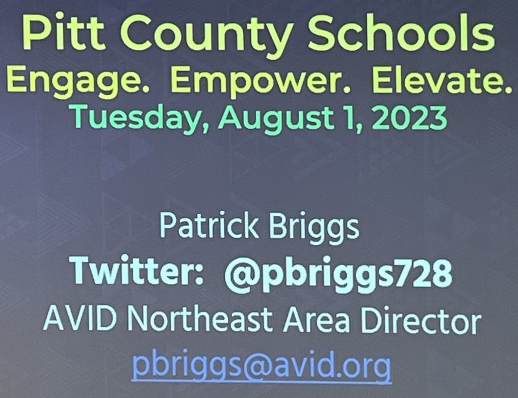 Ayden-Grifton’s admin team is eager to learn and start a new school year. <a href="/PCS_NC/">Pitt County Schools</a> Summer Leadership. #ChargeTowardsExcellence #PCSBeLeadAct