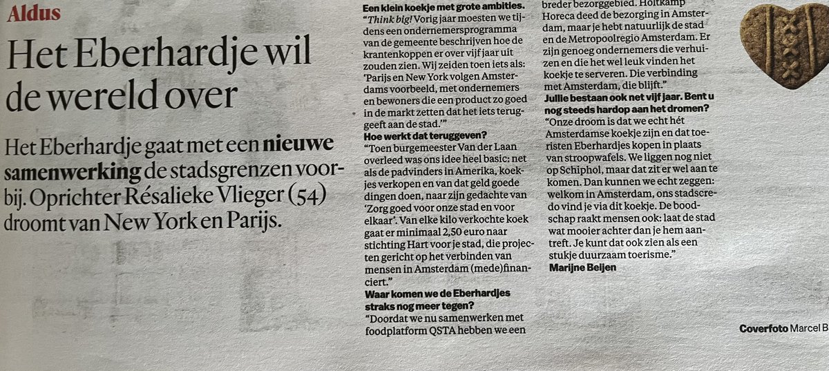 eberhardjes's tweet photo. Vandaag helpt het @parool ons om een stukje verder te groeien ❤️ Langzaam breiden we uit naar steeds meer enthousiaste ondernemers die zich aansluiten om  gezamenlijk een succes te maken. Kom je er ook bij? https://t.co/RrwNaDl730 #verbinding #zorggoedvooronzestadenvoorelkaar https://t.co/Wxm2y4t8zO