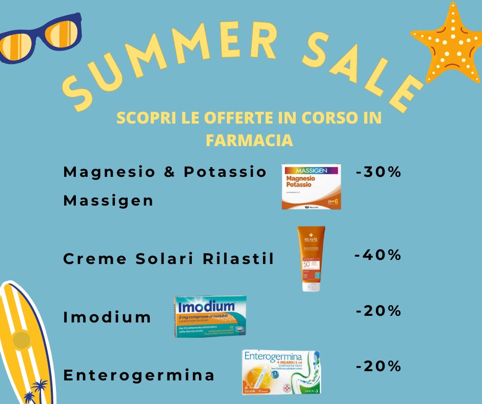 Approfitta delle offerte fino al 13 agosto!🌞✨