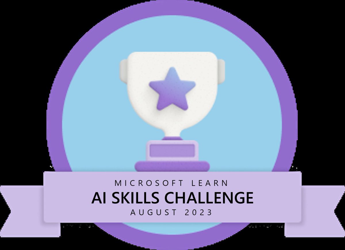 الحمد لله رب العالمين أنهيت التحدي لتعلم مايكروسوفت ومهارات الذكاء الاصطناعي 
<a href="/MicrosoftEDU/">Microsoft Education</a>
<a href="/Microsoft_Saudi/">Microsoft Saudi</a> 
<a href="/Microsoft/">Microsoft</a>
#Microsoftcreativeteam
   #MIEExpert #LearnMicrosoftAI@ <a href="/YdtMftah66451/">soad mahamed</a>