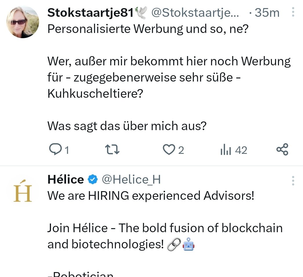 _sinescape's tweet photo. @Stokstaartje812 Wenn's doch nur gescheit personalisiert wäre. Ich bekomme ständig Blockchain-Mist in die Timeline gerotzt. https://t.co/cYuM1A7YUZ