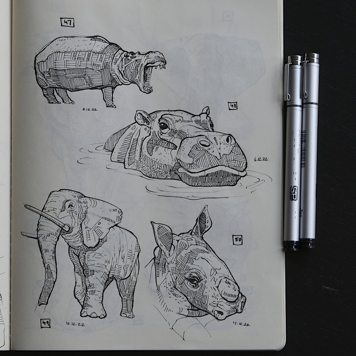 Love to Sketch ? We just have added a 'traditional art' channel in Discord Channel . Let's join us and share your work :   Credit : All sketches by Philipp Höhnel , shared on IAMAG Discord Server