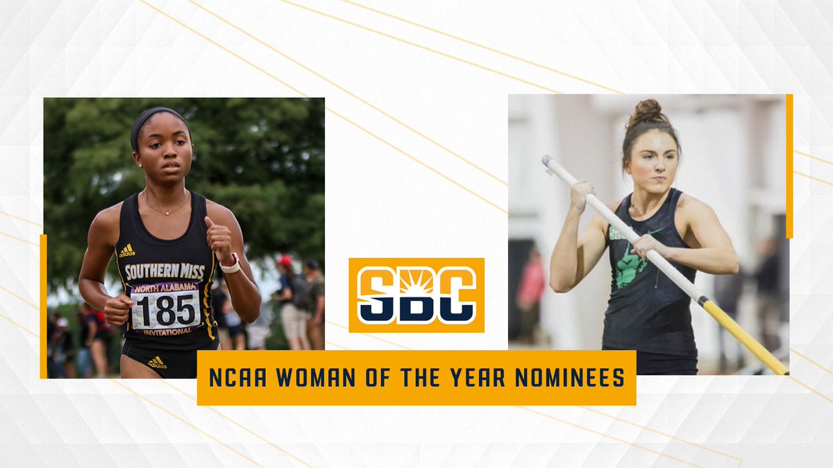 𝗪𝗢𝗠𝗔𝗡 𝗢𝗙 𝗧𝗛𝗘 𝗬𝗘𝗔𝗥.

<a href="/UniquelyKatelyn/">Katelyn Cartwright</a> of <a href="/USMGoldenEagles/">Southern Miss 🔝</a> &amp; Macie Majoy of <a href="/HerdZone/">Marshall Athletics</a>—both Sun Belt Conference champions—named conference nominees for 2023 <a href="/NCAA/">NCAA</a> Woman of the Year. ☀️

📰 » sunbelt.me/47fQ50g