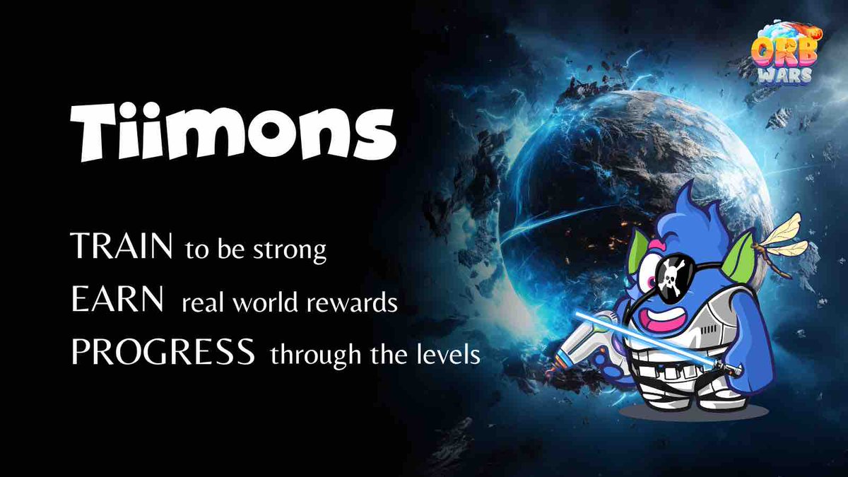 the_orbwars's tweet photo. Train, compete, conquer! 🌟 
As a Tiimon, your ultimate mission is to forge strength, win battles, and move through levels. 💪💥 
🎁 Earn rewards and swap them into $Caps anytime! 💰💥 
Join the Tiimon tribe today and let the glory and riches flow your way. 🚀🔥 

#GameNFT https://t.co/Wnu1tlGgGa