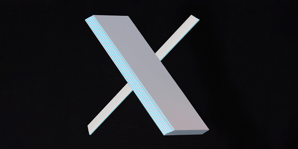 Did we mention a rebrand is the ideal time for some new cards? 😏 #TwitterX #BusinessCards