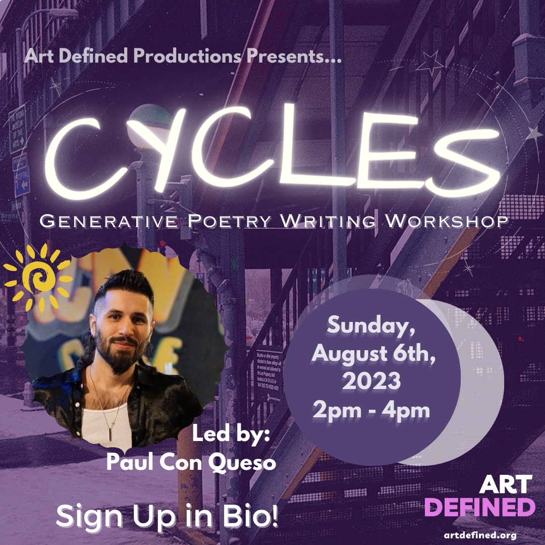 artdefinedinc's tweet photo. Join us this weekend with @paulconqueso for an awesome writing workshop! Link in BIO.

#workshop #writingworkshop #poet #artdefined #artist #art #sharing #writing https://t.co/EwjSpoo9vh